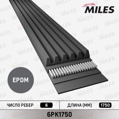 Miles 6PK1750 - Поликлиновой ремень abcparts.ee