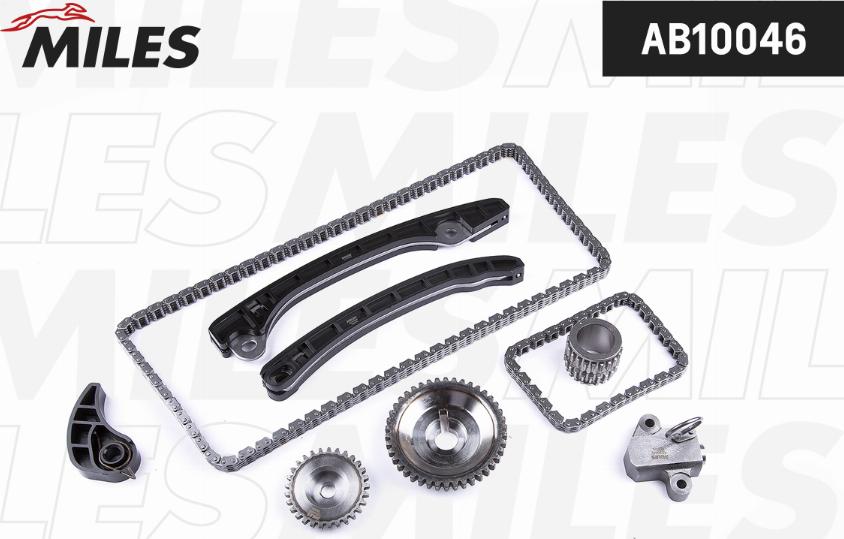 Miles AB10046 - Комплект цепи привода распредвала abcparts.ee