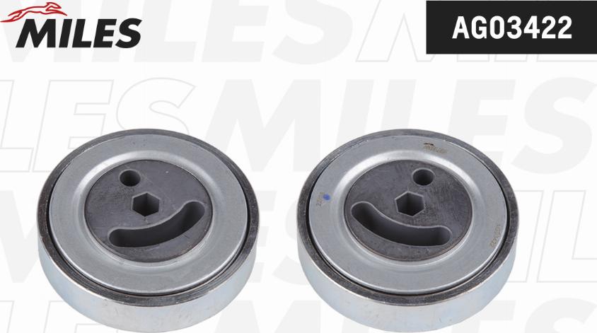 Miles AG03422 - Ролик, поликлиновый ремень abcparts.ee