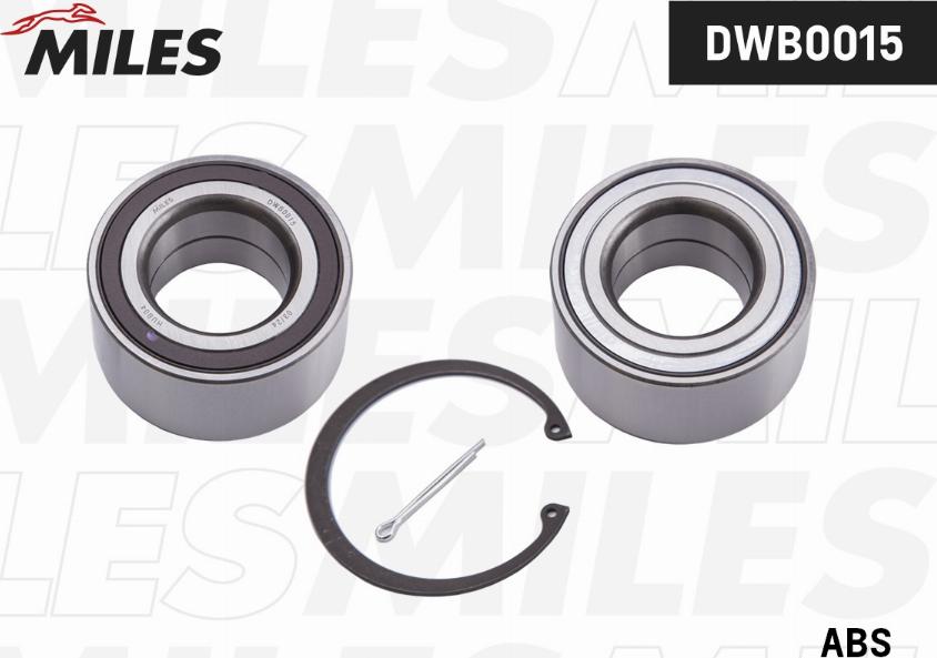 Miles DWB0015 - Комплект подшипника, ступицы колеса abcparts.ee