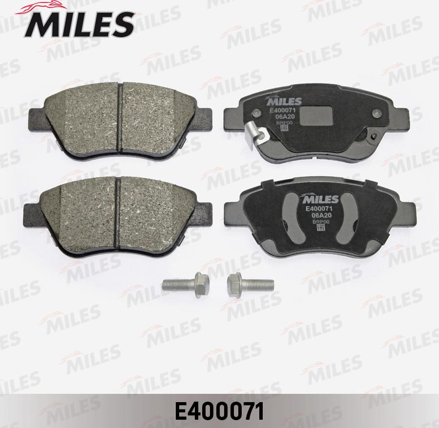 Miles E400071 - Тормозные колодки, дисковые, комплект abcparts.ee