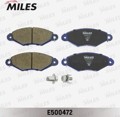 Miles E500472 - Тормозные колодки, дисковые, комплект abcparts.ee