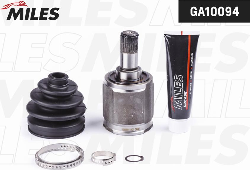 Miles GA10094 - Комплект ШРУСа, приводной вал, шарнир abcparts.ee