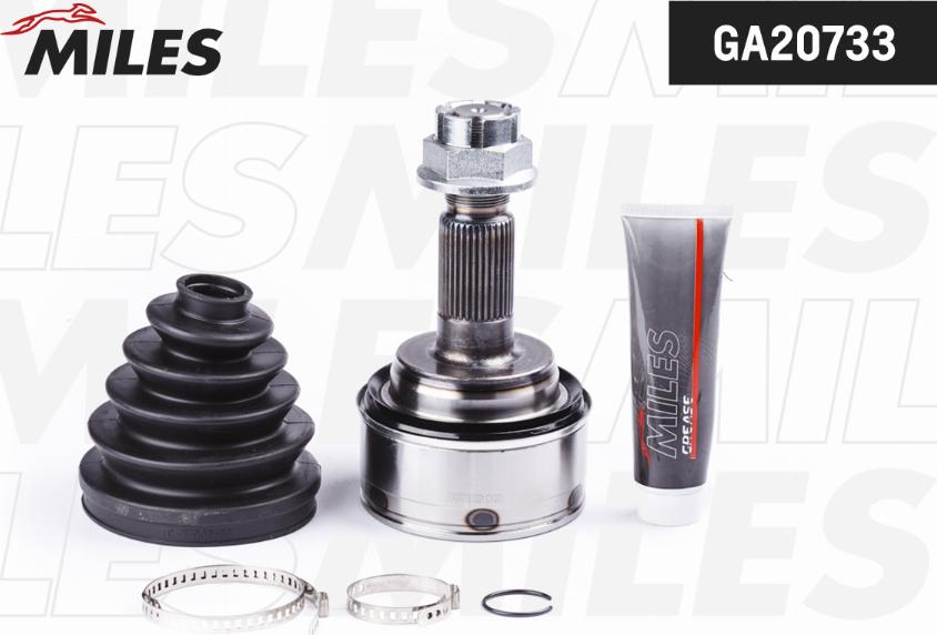 Miles GA20733 - Комплект ШРУСа, приводной вал, шарнир abcparts.ee