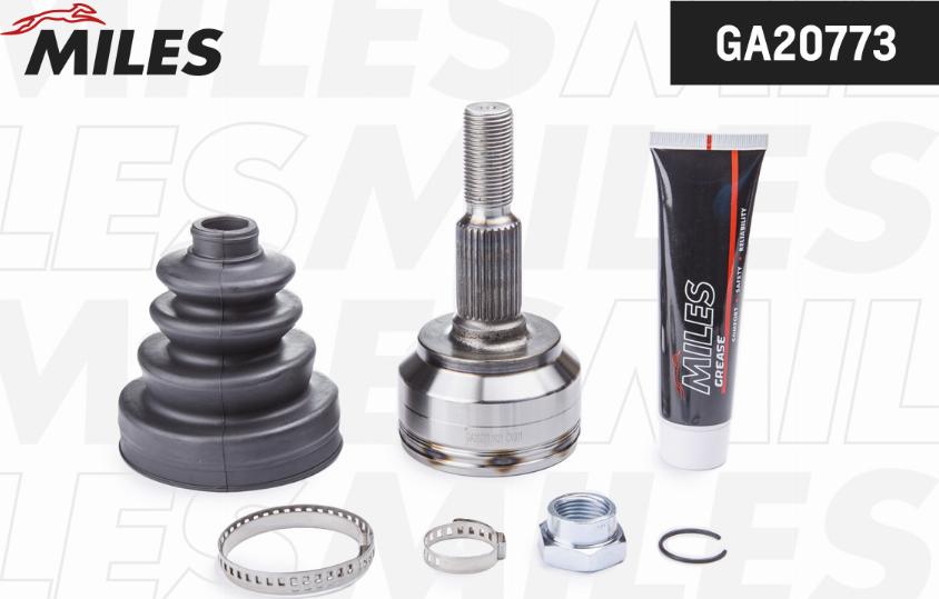 Miles GA20773 - Комплект ШРУСа, приводной вал, шарнир abcparts.ee