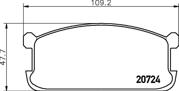Mintex MDB1186 - Тормозные колодки, дисковые, комплект abcparts.ee