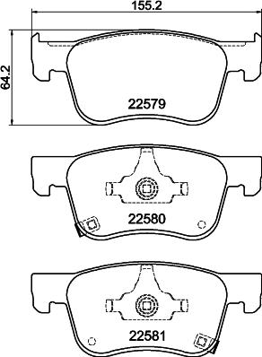 Mintex MDB84248 - Тормозные колодки, дисковые, комплект abcparts.ee