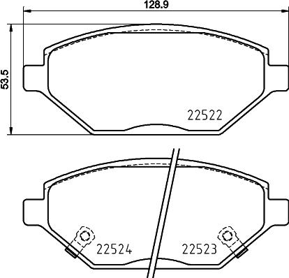 Mintex MDB3937 - Тормозные колодки, дисковые, комплект abcparts.ee