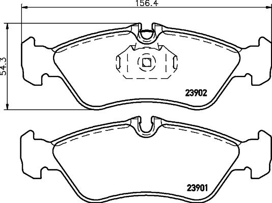 Mintex MDB3013 - Тормозные колодки, дисковые, комплект abcparts.ee