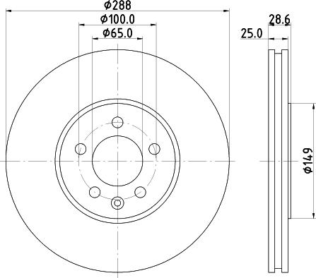 Mintex MDC915 - Тормозной диск abcparts.ee