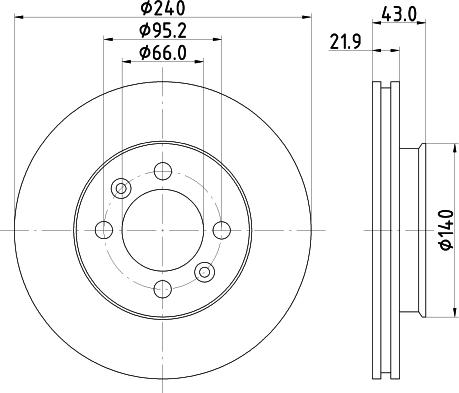ACDelco AC2309D - Тормозной диск abcparts.ee