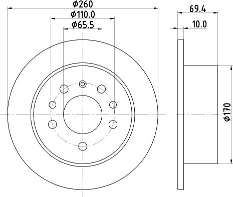 Mintex MDC1008 - Тормозной диск abcparts.ee