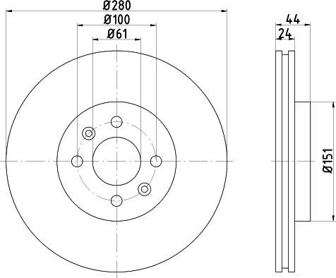 Mintex MDC1083 - Тормозной диск abcparts.ee