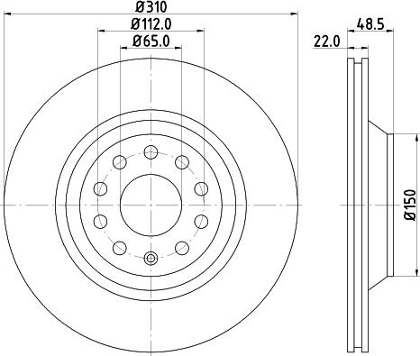 Mintex MDC1813 - Тормозной диск abcparts.ee