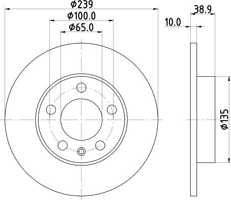 Mintex MDC1282 - Тормозной диск abcparts.ee