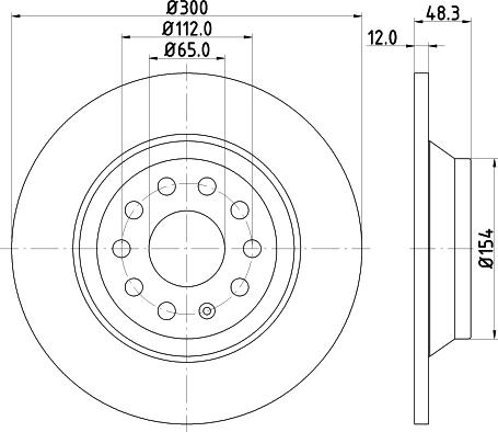 Mintex MDC2527 - Тормозной диск abcparts.ee