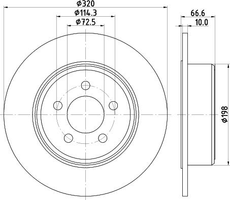 Mintex MDC2311 - Тормозной диск abcparts.ee
