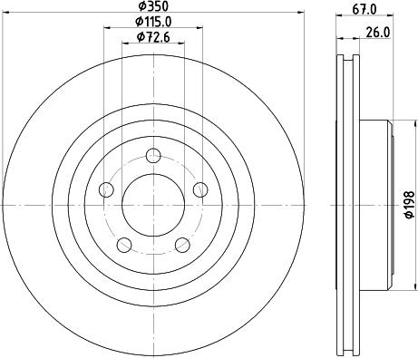 Mintex MDC2320 - Тормозной диск abcparts.ee