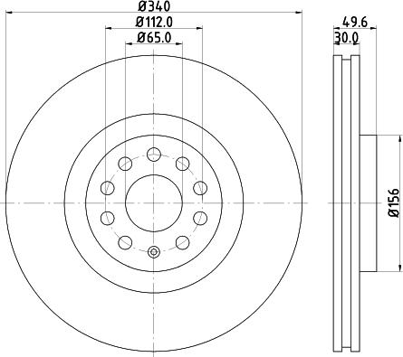 Mintex MDC2253 - Тормозной диск abcparts.ee