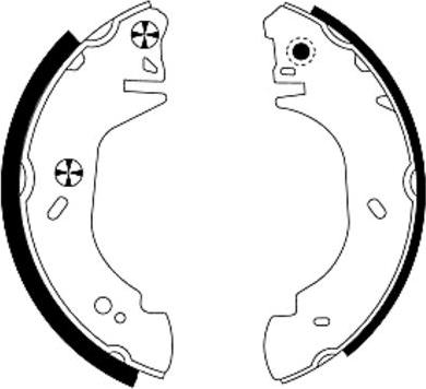 Mintex MSK164 - Комплект тормозных колодок, барабанные abcparts.ee
