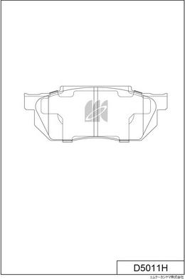 MK Kashiyama D5011H - Тормозные колодки, дисковые, комплект abcparts.ee