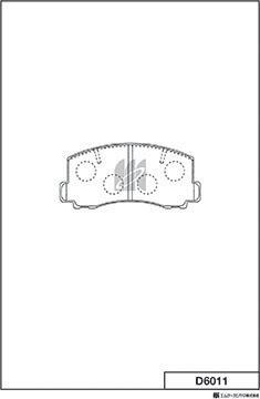 MK Kashiyama D6011 - Тормозные колодки, дисковые, комплект abcparts.ee