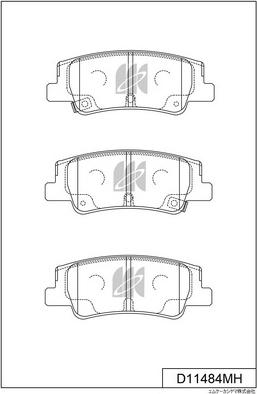 EXPERT 58302L1A00 - Тормозные колодки, дисковые, комплект abcparts.ee