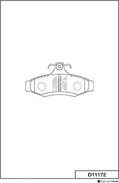 MK Kashiyama D11172 - Тормозные колодки, дисковые, комплект abcparts.ee