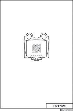 MK Kashiyama D2173M - Тормозные колодки, дисковые, комплект abcparts.ee