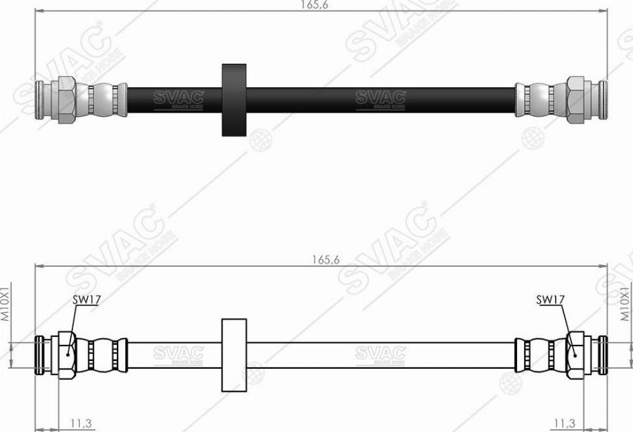 MOBILVERDE 50304348 - Тормозной шланг abcparts.ee