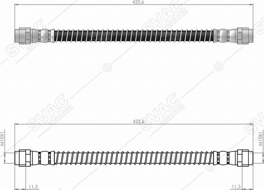 MOBILVERDE 50304368 - Тормозной шланг abcparts.ee