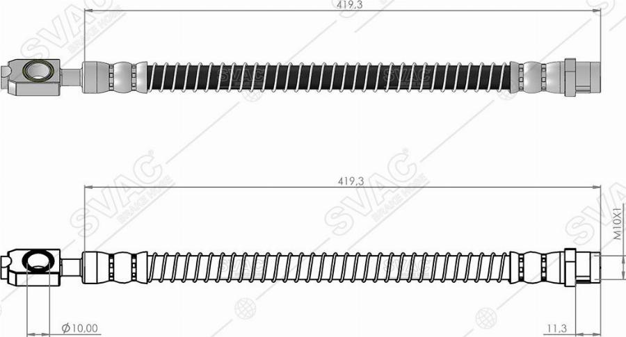 MOBILVERDE 50304370 - Тормозной шланг abcparts.ee