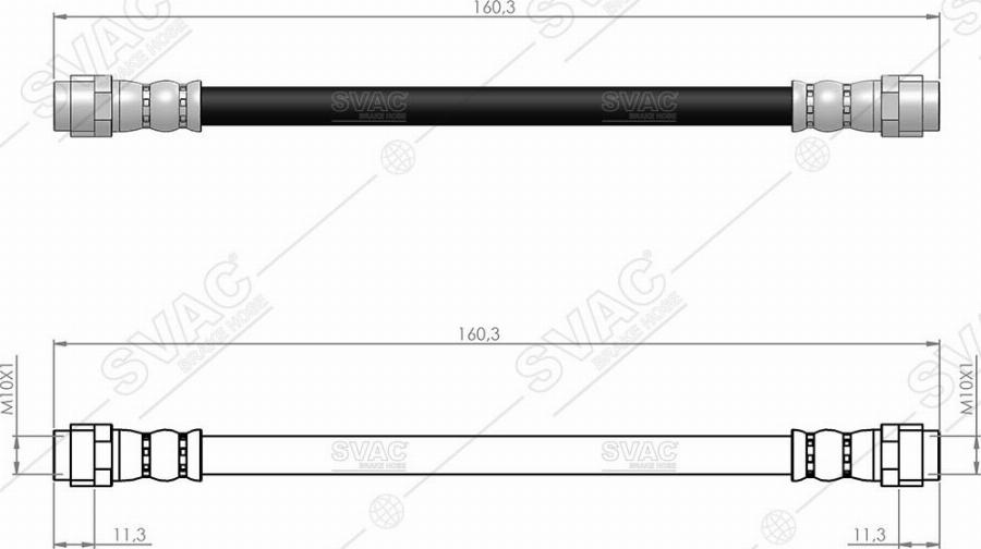 MOBILVERDE 50304276 - Тормозной шланг abcparts.ee