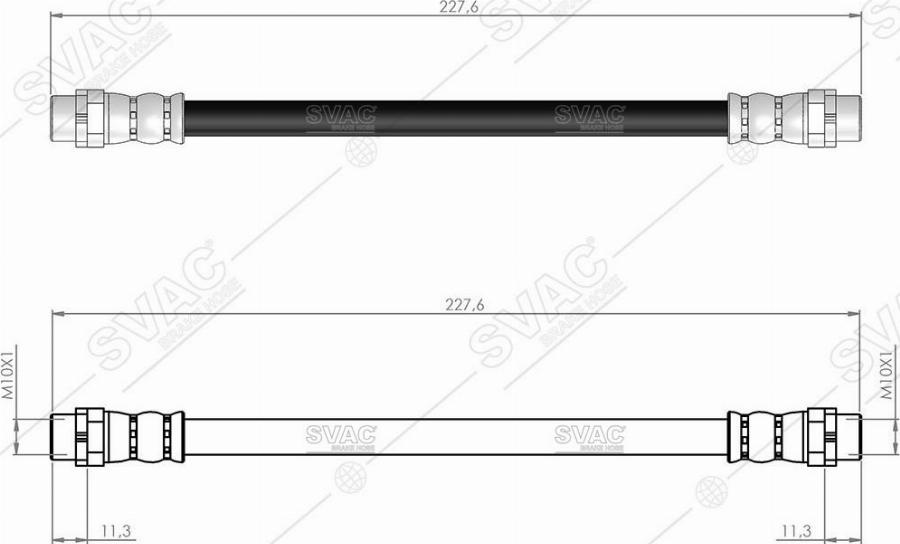 MOBILVERDE 50304727 - Тормозной шланг abcparts.ee