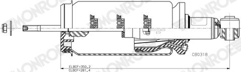 MONROE CB0318 - Гаситель, крепление кабины abcparts.ee