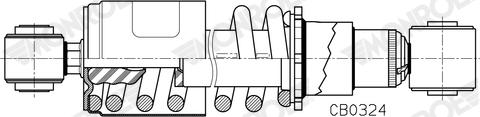 MONROE CB0324 - Гаситель, крепление кабины abcparts.ee