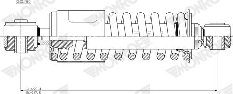 MONROE CB0290 - Гаситель, крепление кабины abcparts.ee