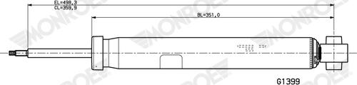 MONROE G1399 - Амортизатор abcparts.ee