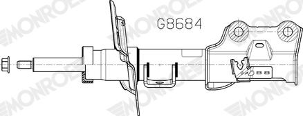MONROE G8684 - Амортизатор abcparts.ee