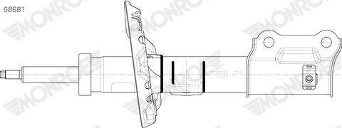 MONROE G8681 - Амортизатор abcparts.ee