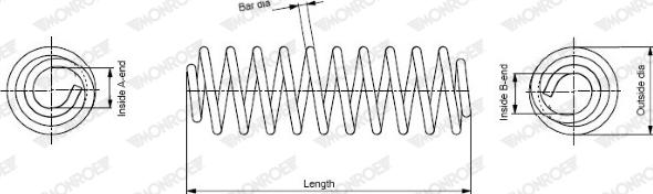MONROE SE3627 - Пружина ходовой части abcparts.ee