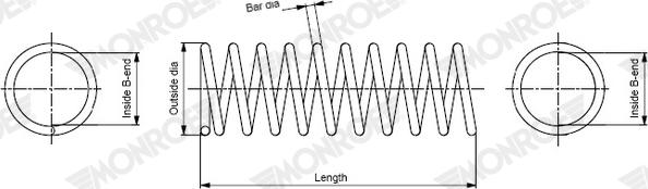 MONROE SP4671 - Пружина ходовой части abcparts.ee