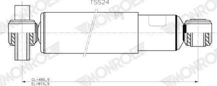 MONROE T5524 - Амортизатор abcparts.ee