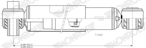 MONROE T1422 - Амортизатор abcparts.ee