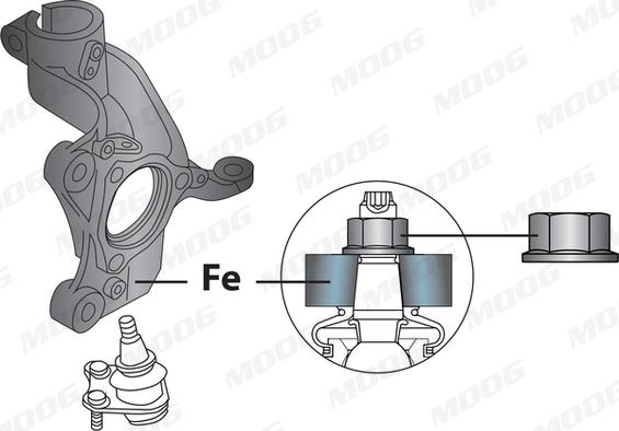 MOOG SE-WP-18123 - Рычаг подвески колеса abcparts.ee