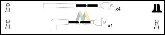 Motaquip LDRL1252 - Комплект проводов зажигания abcparts.ee