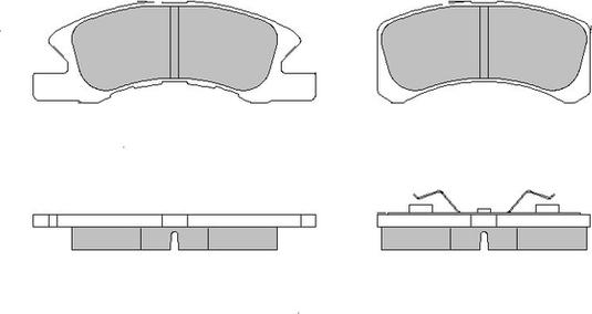 Motaquip LVXL1672 - Тормозные колодки, дисковые, комплект abcparts.ee