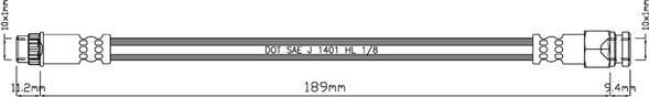 Motaquip VBJ553 - Тормозной шланг abcparts.ee