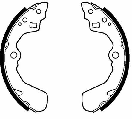 Motaquip VBS710 - Комплект тормозных колодок, барабанные abcparts.ee