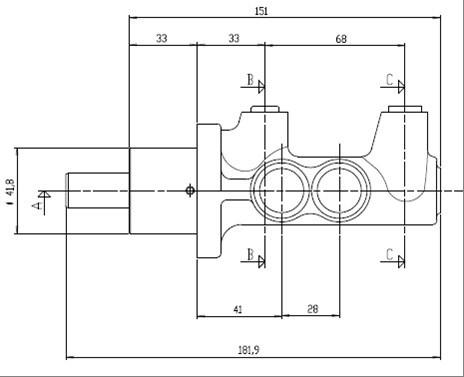 Motaquip VMC133 - Главный тормозной цилиндр abcparts.ee